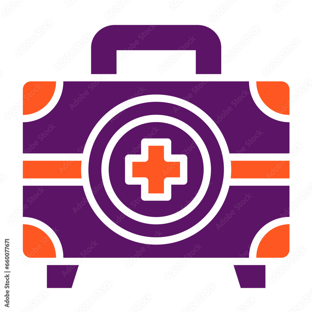 Obraz premium Medical Box Vector Icon Design Illustration