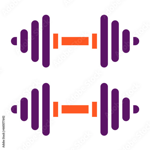 Barbell Vector Icon Design Illustration