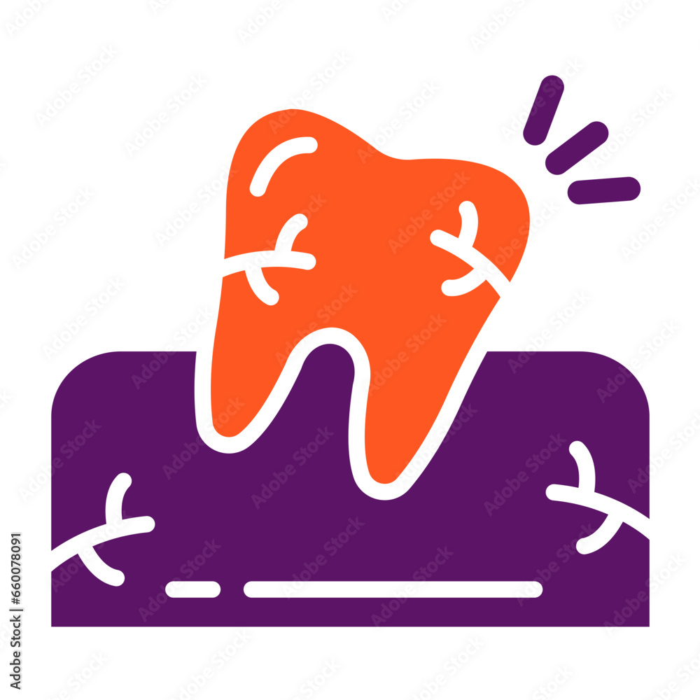 Wisdom Tooth Vector Icon Design Illustration Wisdom Tooth Vector Icon Design Illustration