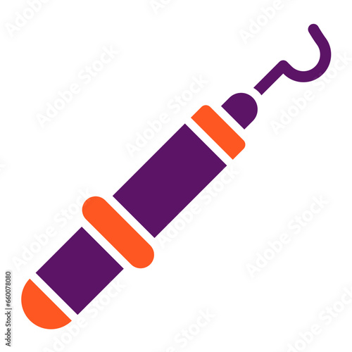 Dental Probe Vector Icon Design Illustration