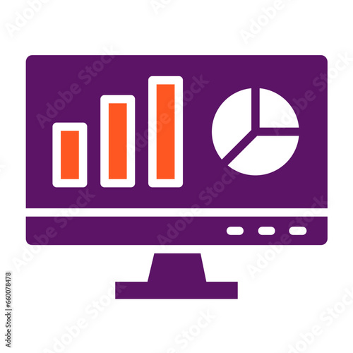 Web analytics Vector Icon Design Illustration