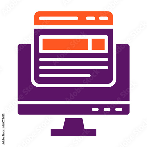 Front end Vector Icon Design Illustration