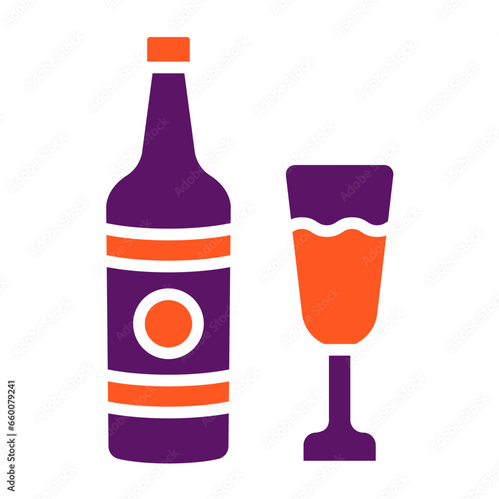 Champagne Vector Icon Design Illustration Champagne Vector Icon Design Illustration