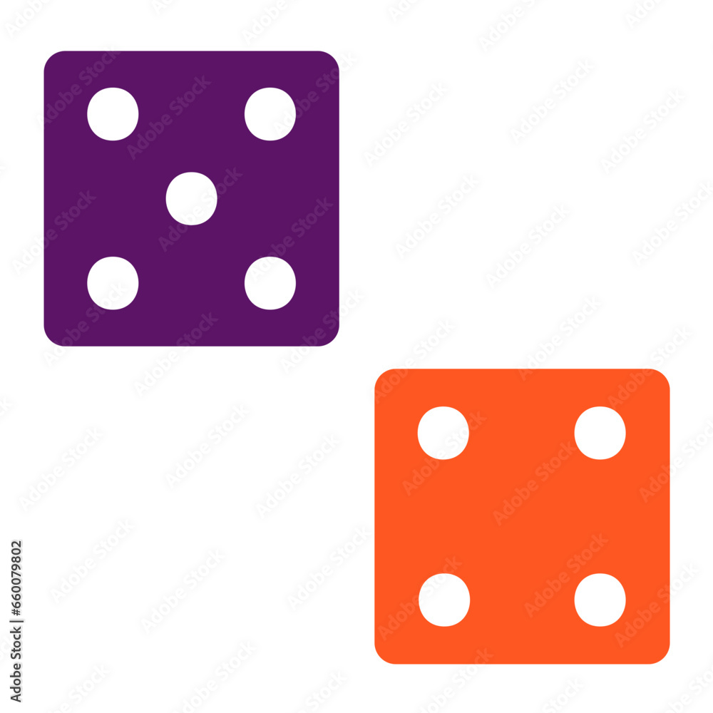 Dices Vector Icon Design Illustration Dices Vector Icon Design Illustration