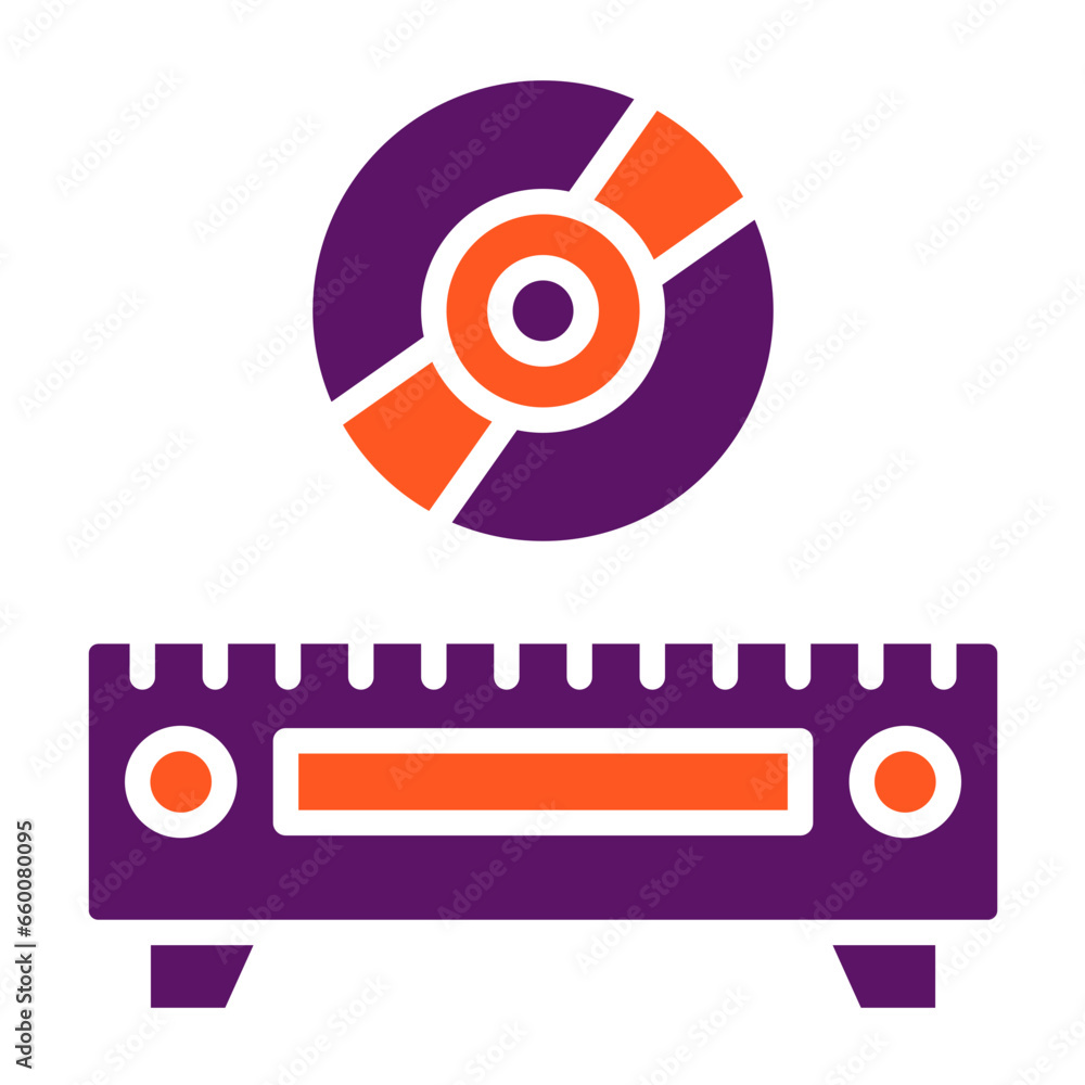 Cd Player Vector Icon Design Illustration Cd Player Vector Icon Design Illustration