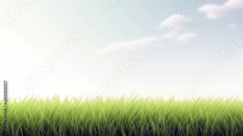Bask in the beauty of nature and sunshine with lush green grass on a bright day. Embrace the outdoors and its refreshing allure.