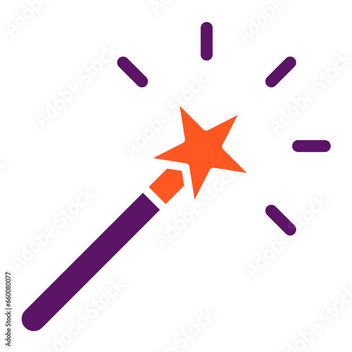 Magic Wand Vector Icon Design Illustration