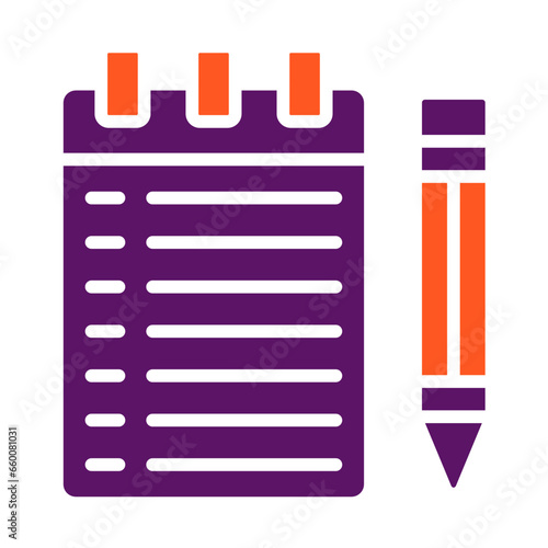Notebook Vector Icon Design Illustration