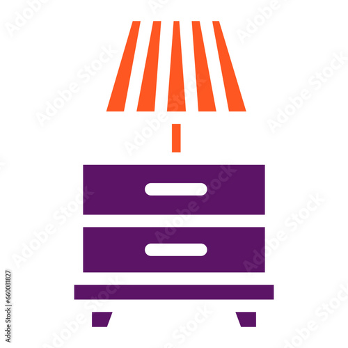 Nightstand Vector Icon Design Illustration