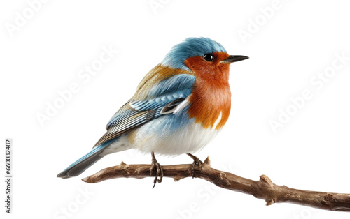 Realistic Bird Perch Illustration on Transparent background