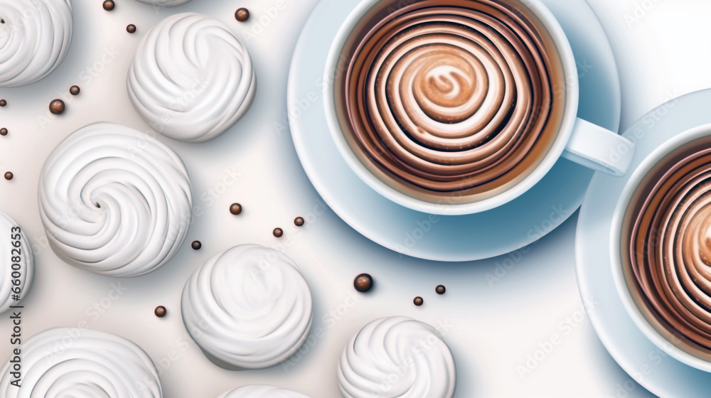 Savor the coziness of a hot drink with marshmallows in cocoa, providing warmth and comfort for ultimate relaxation. Savor the coziness of a hot drink with marshmallows in cocoa, providing warmth and comfort for ultimate relaxation.