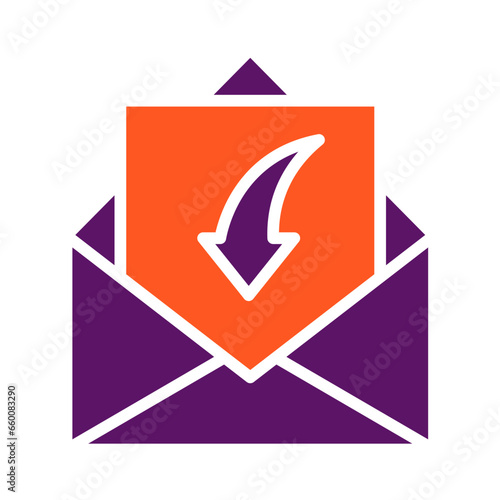 Receive Mail Vector Icon Design Illustration