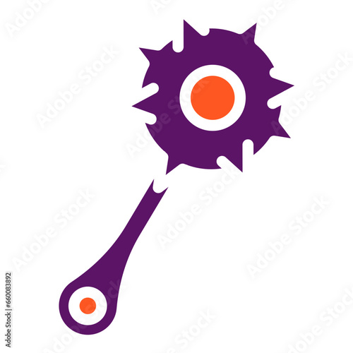 Mace Vector Icon Design Illustration