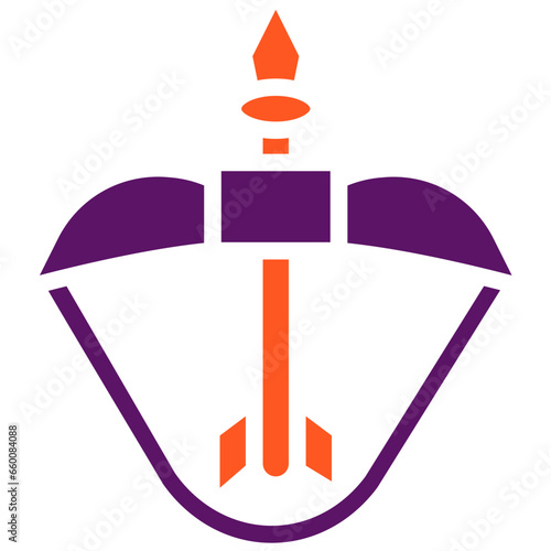Crossbow Vector Icon Design Illustration