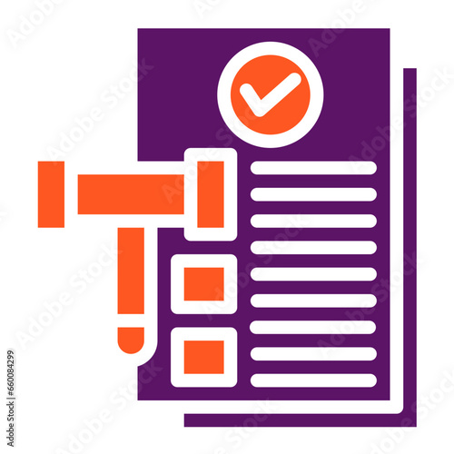 Legal Documents Vector Icon Design Illustration