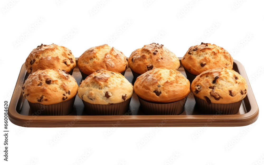 Muffin Tray Photography on Transparent background