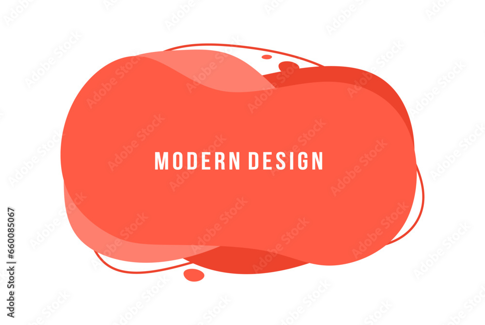 Abstract modern graphic element. Red fluid shape and line with text space. Flowing liquid element for banner, poster, flyer or presentation. Dynamical waves fluid shape isolated. Vector illustration Abstract modern graphic element. Red fluid shape and line with text space. Flowing liquid element for banner, poster, flyer or presentation. Dynamical waves fluid shape isolated. Vector illustration