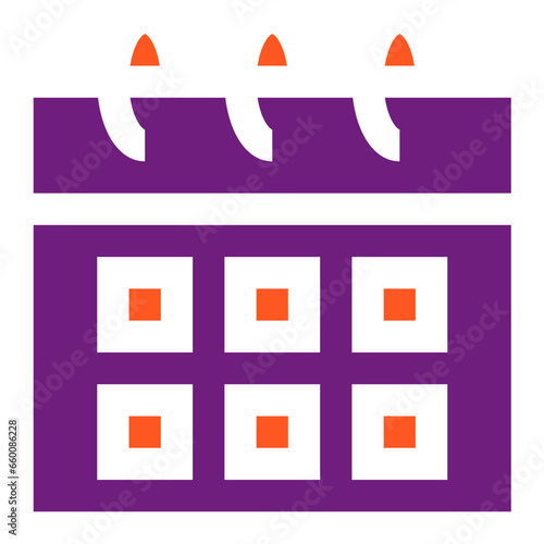 Calendar Schedule Vector Icon Design Illustration