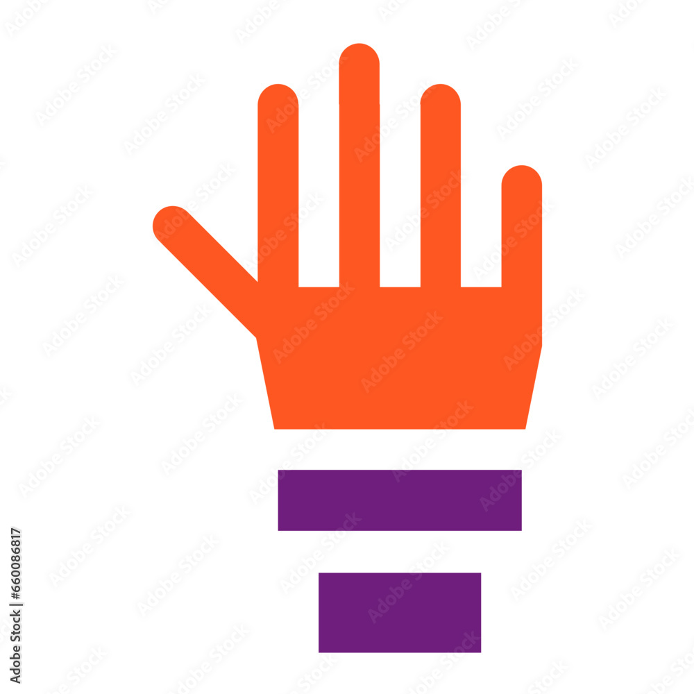 Obraz premium Hand Vector Icon Design Illustration