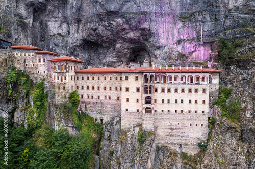 View of Sumela Monastery in Trabzon Province of Turkey. photo