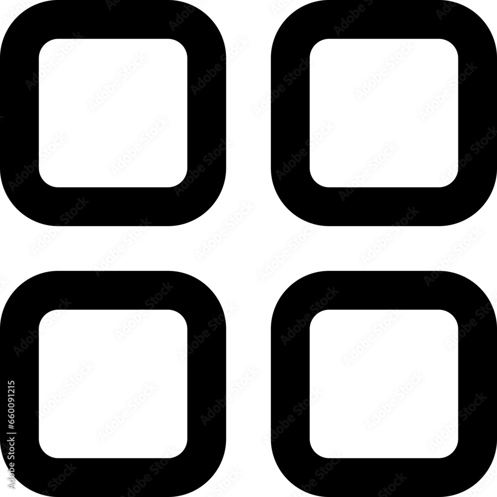 Apps icon flat vector illustration Apps icon flat vector illustration