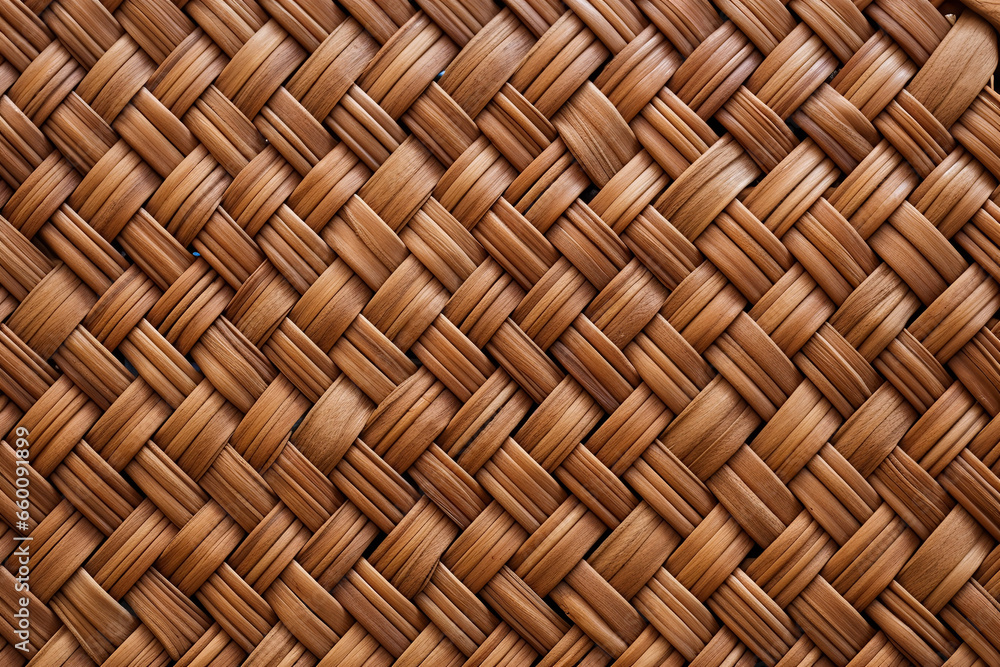 Brown Wicker Surface Brown Wicker Surface