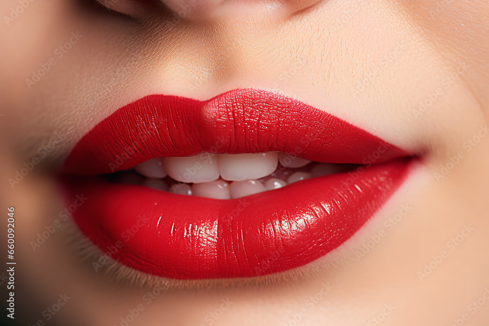 Close Up Shot of a Person's Lips Close Up Shot of a Person's Lips