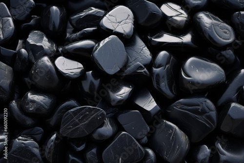 Close-up Photo of Black Stones