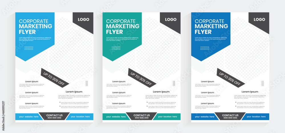 Corporate agency business marketing a4 flier, company business one-page leaflet, real estate marketing a4 pamphlet,  one folded booklet, paper sheet, handout cover style print layout
