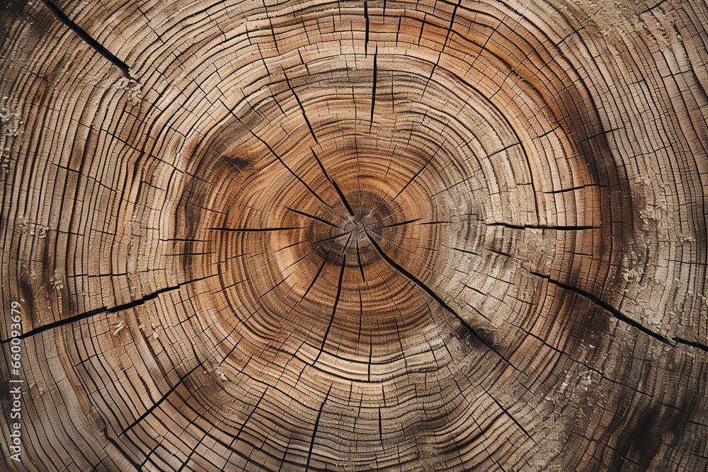 Visible Annual Rings of a Tree Trunk Visible Annual Rings of a Tree Trunk