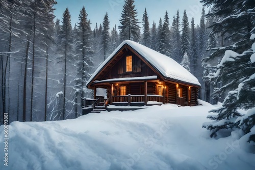 cabin in the mountains