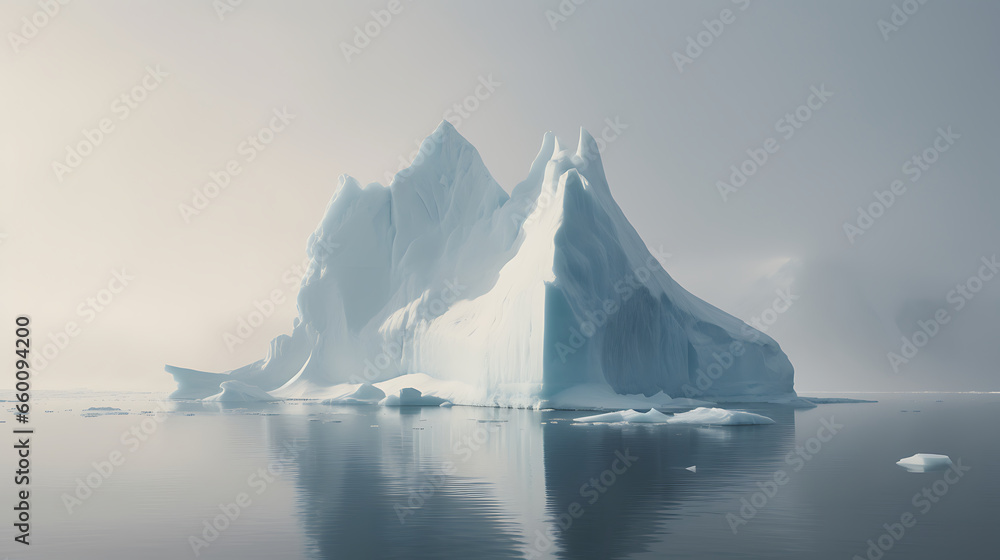 Photograph of an iceberg
