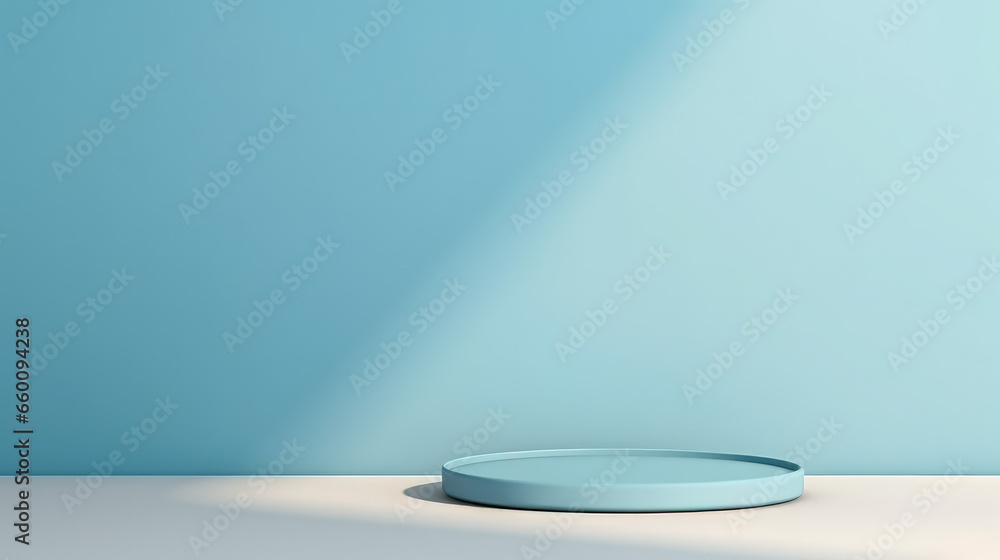 This image presents an empty, superflat light blue background tailored for product presentations. The subtle shadow on the wall adds depth and sophistication to the overall aesthetic. This image presents an empty, superflat light blue background tailored for product presentations. The subtle shadow on the wall adds depth and sophistication to the overall aesthetic.