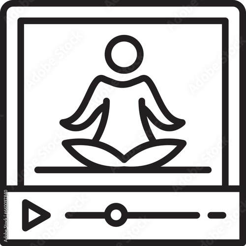 Video yoga icon