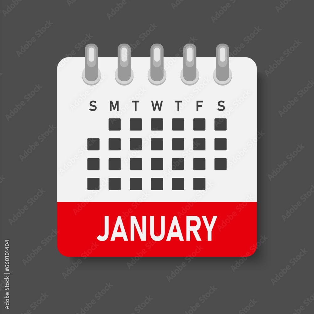 Icon page calendar day - 1 January Icon page calendar day - 1 January