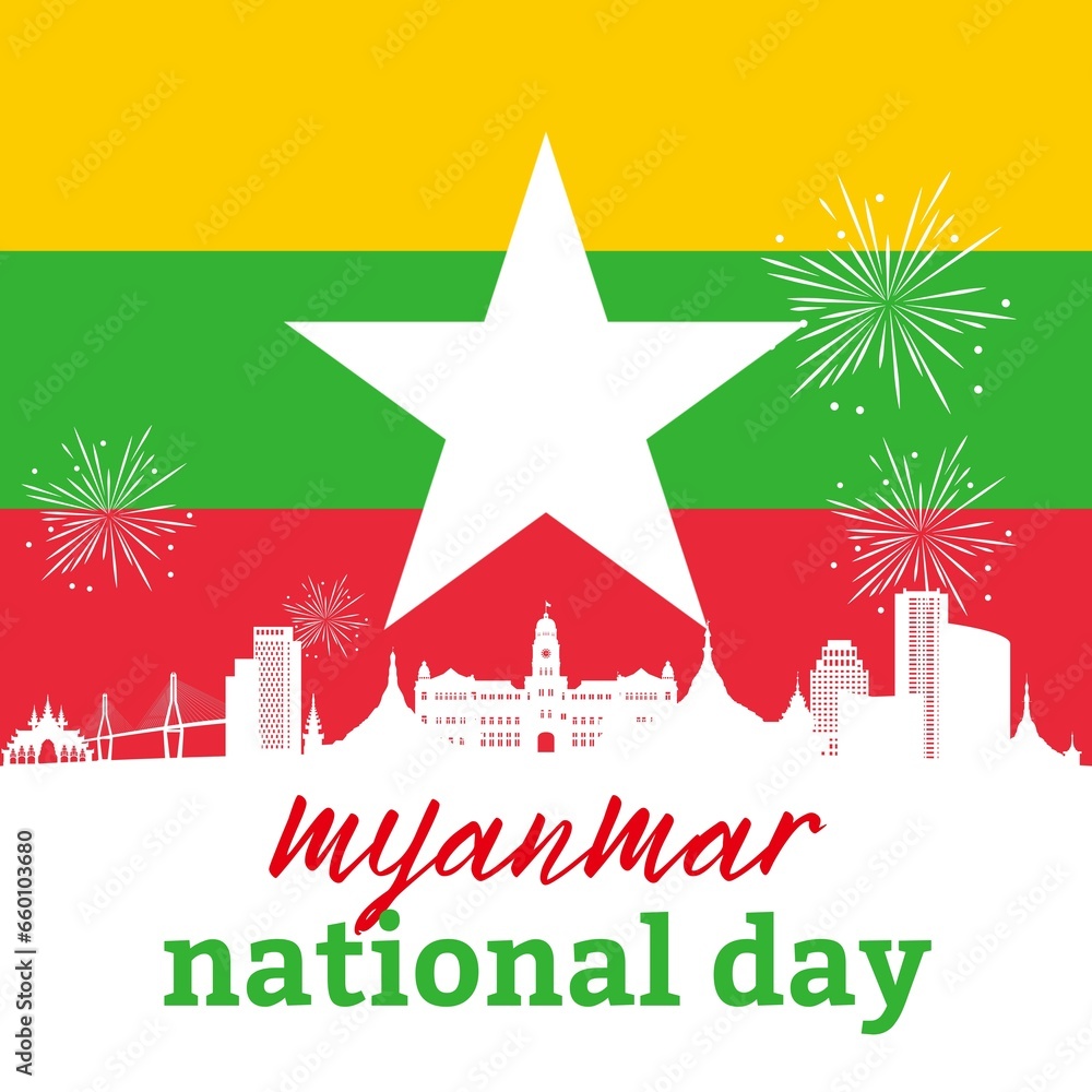 Premium Vector | Myanmar national day