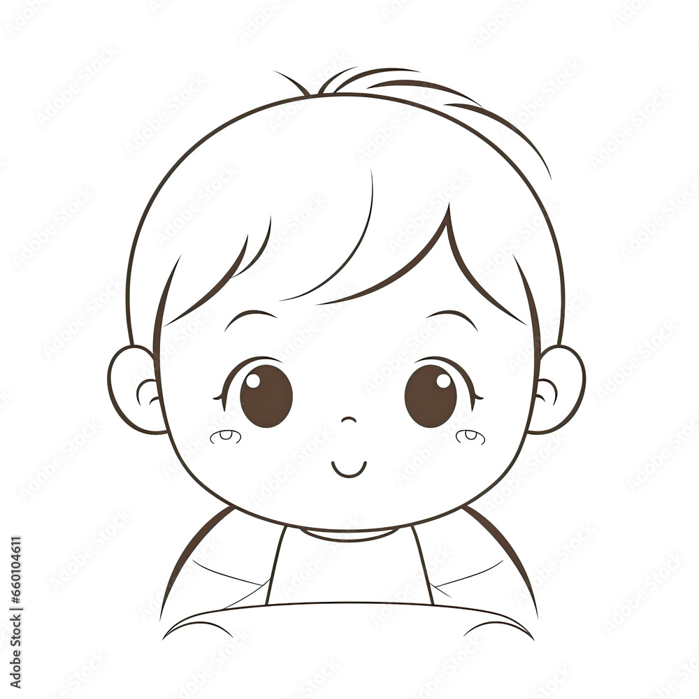 Vector illustration of a kid isolated on a solid light background Vector illustration of a kid isolated on a solid light background