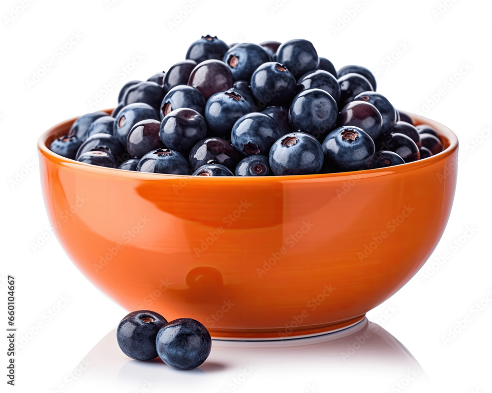 A product shot of fresh blueberries in an orange bowl, shot under studio lighting with a softbox, vibrant blueberries A product shot of fresh blueberries in an orange bowl, shot under studio lighting with a softbox, vibrant blueberries
