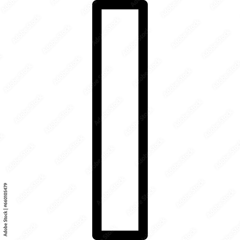 letter i icon flat vector illustration letter i icon flat vector illustration