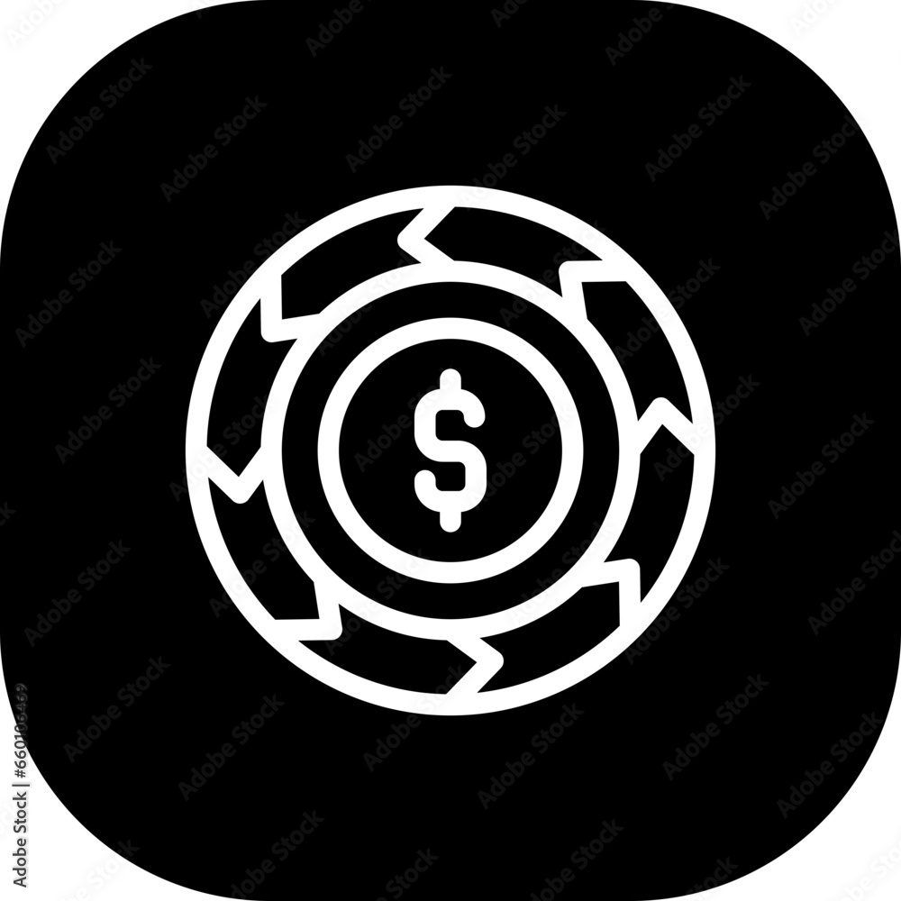 Return of investment business investment icon with black filled line outline style. money, return, finance, investment, profit, stock, business. Vector Illustration Return of investment business investment icon with black filled line outline style. money, return, finance, investment, profit, stock, business. Vector Illustration