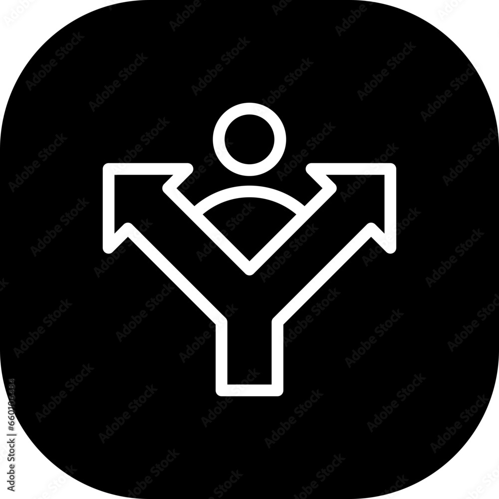 Decision making business investment icon with black filled line outline style. decision, business, solution, success, direction, challenge, concept. Vector Illustration Decision making business investment icon with black filled line outline style. decision, business, solution, success, direction, challenge, concept. Vector Illustration