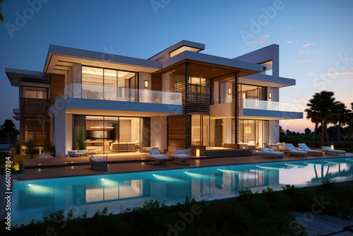 Spacious Modern Mansion © AIproduction