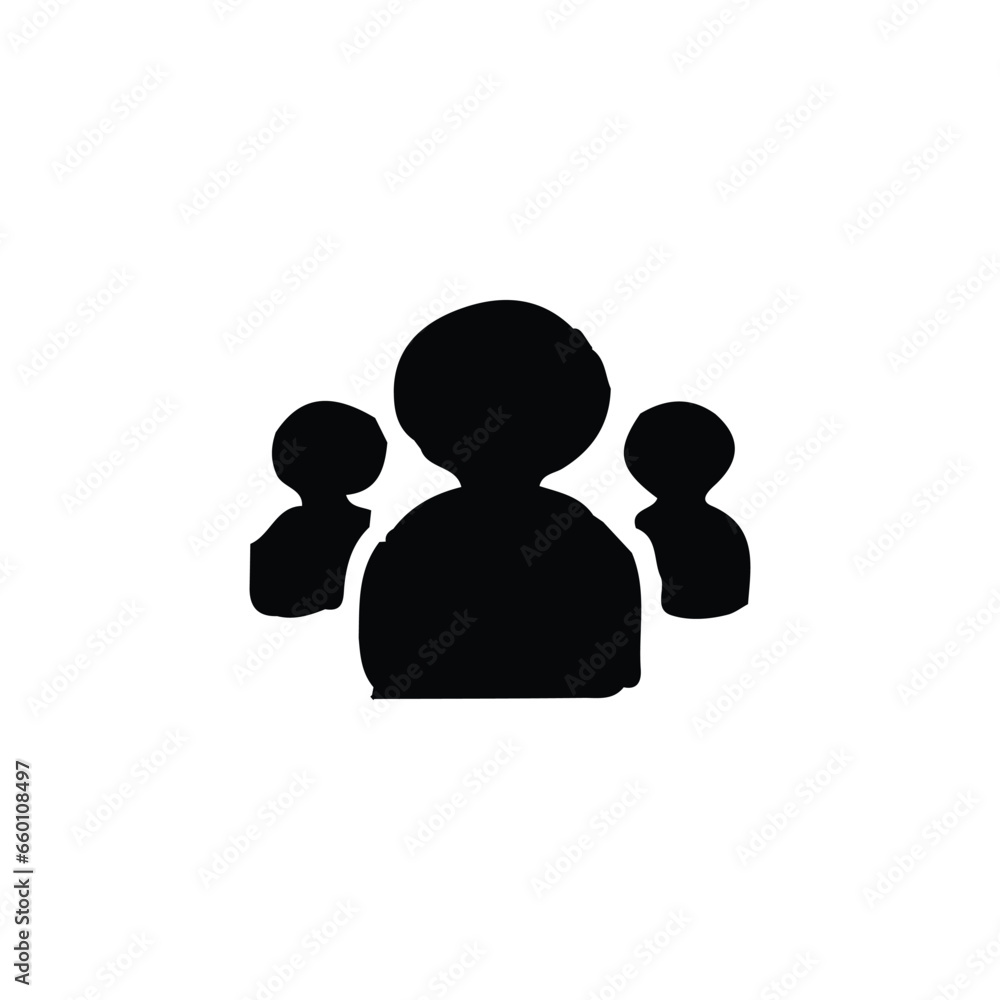Group icon. Simple style business network poster background symbol. Group brand logo design element. Group t-shirt printing. Vector for sticker. Group icon. Simple style business network poster background symbol. Group brand logo design element. Group t-shirt printing. Vector for sticker.