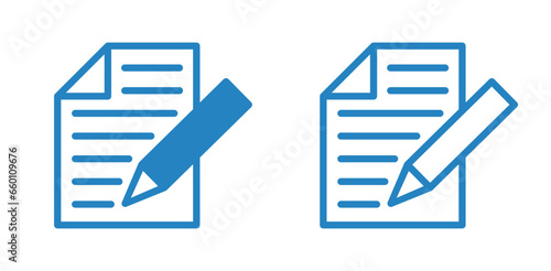 ikona notatnika z długopisem