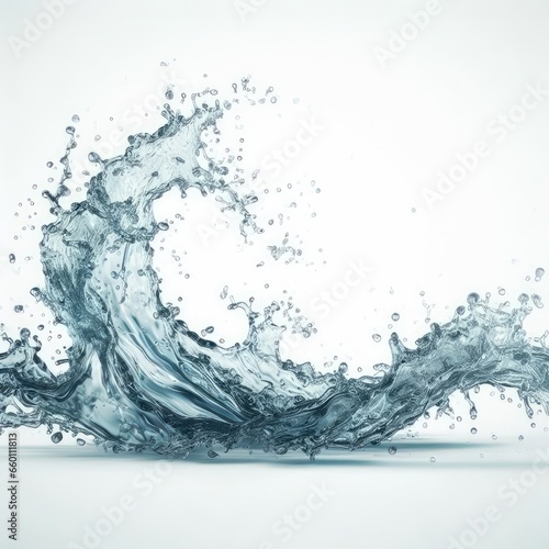 water splash isolated on a white background