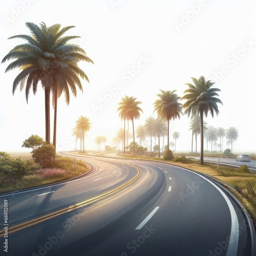 road isolated on a white background