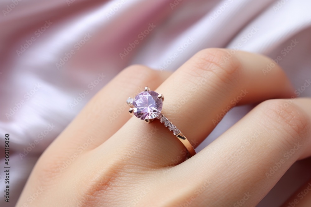 hand with a ring on it in front of light hand with a ring on it in front of light