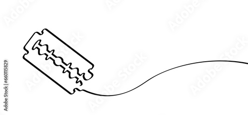 Razor blade sign. Vector shaving razor icon. No Shave or shaving moustache, mustache or beard men face. pictogram. World Suicide Prevention Day. November, blue ribbon, man, prostate cancer month.