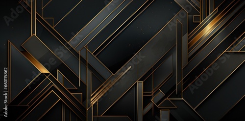 black gold lines with a gold inset