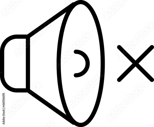 Mute Speaker Icon. Speaker mute symbol, logo. Volume on off icon. Vector illustration.